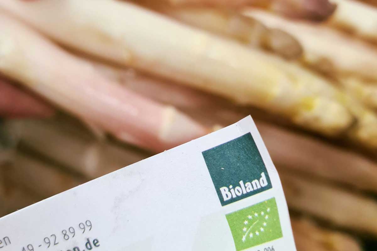 A bioland certificate accredting the quality of our organic food at the hotel SCHWARZWALD PANORAMA